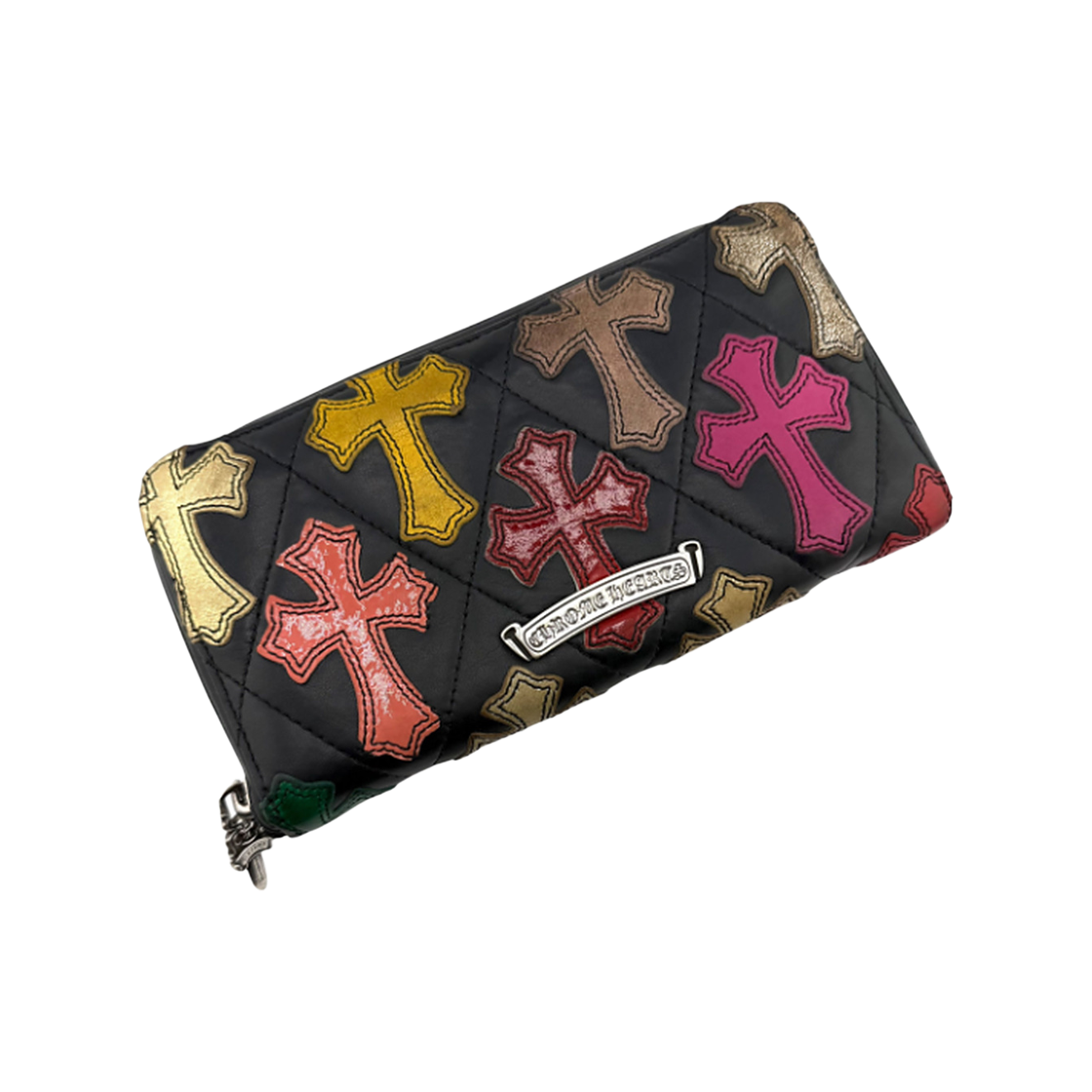 더도산 크롬하츠 멀티 패치 크로스 장지갑(TheDosan x chrome hearts multi cross patches long wallet)