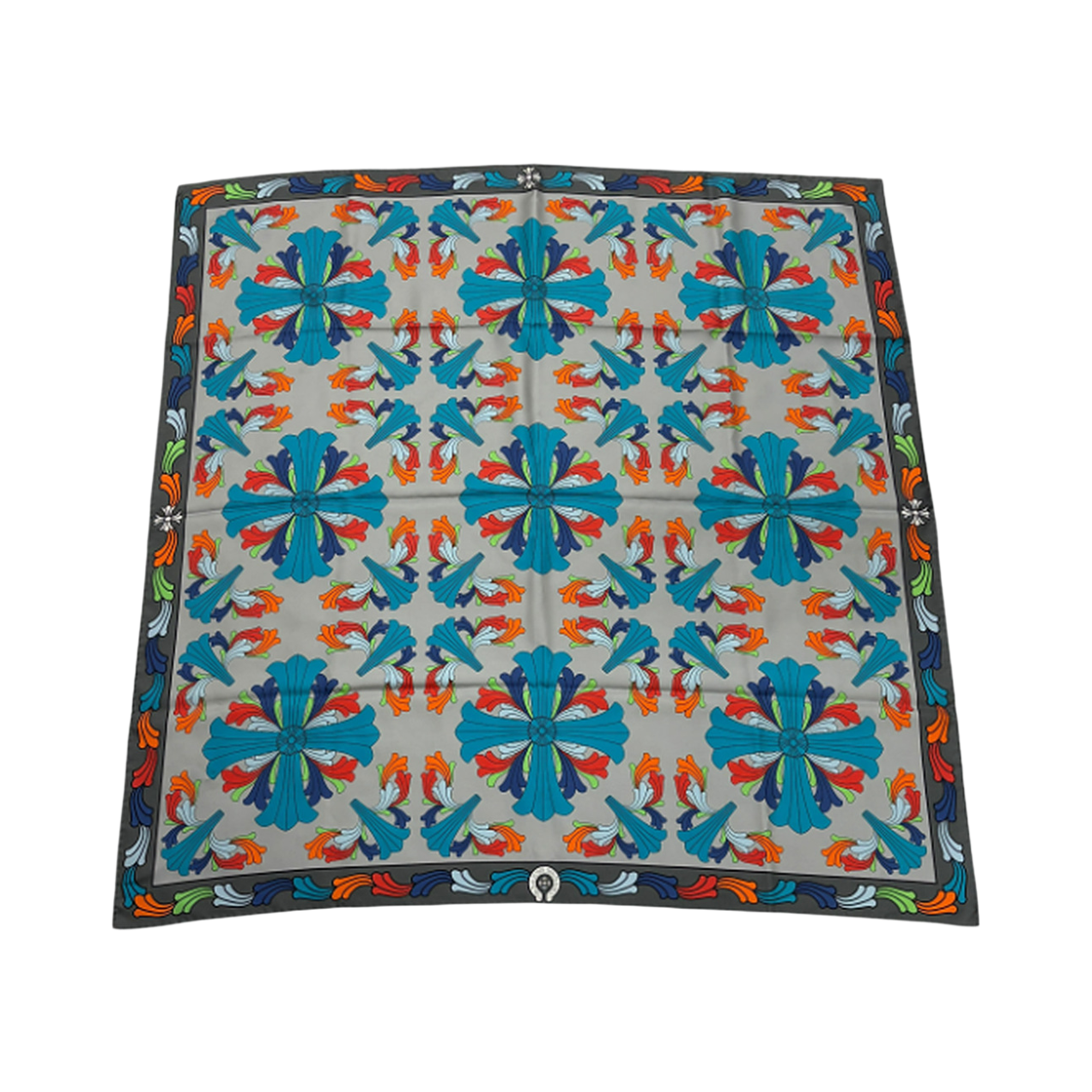 36 TheDosan x chrome hearts silk multi scarf