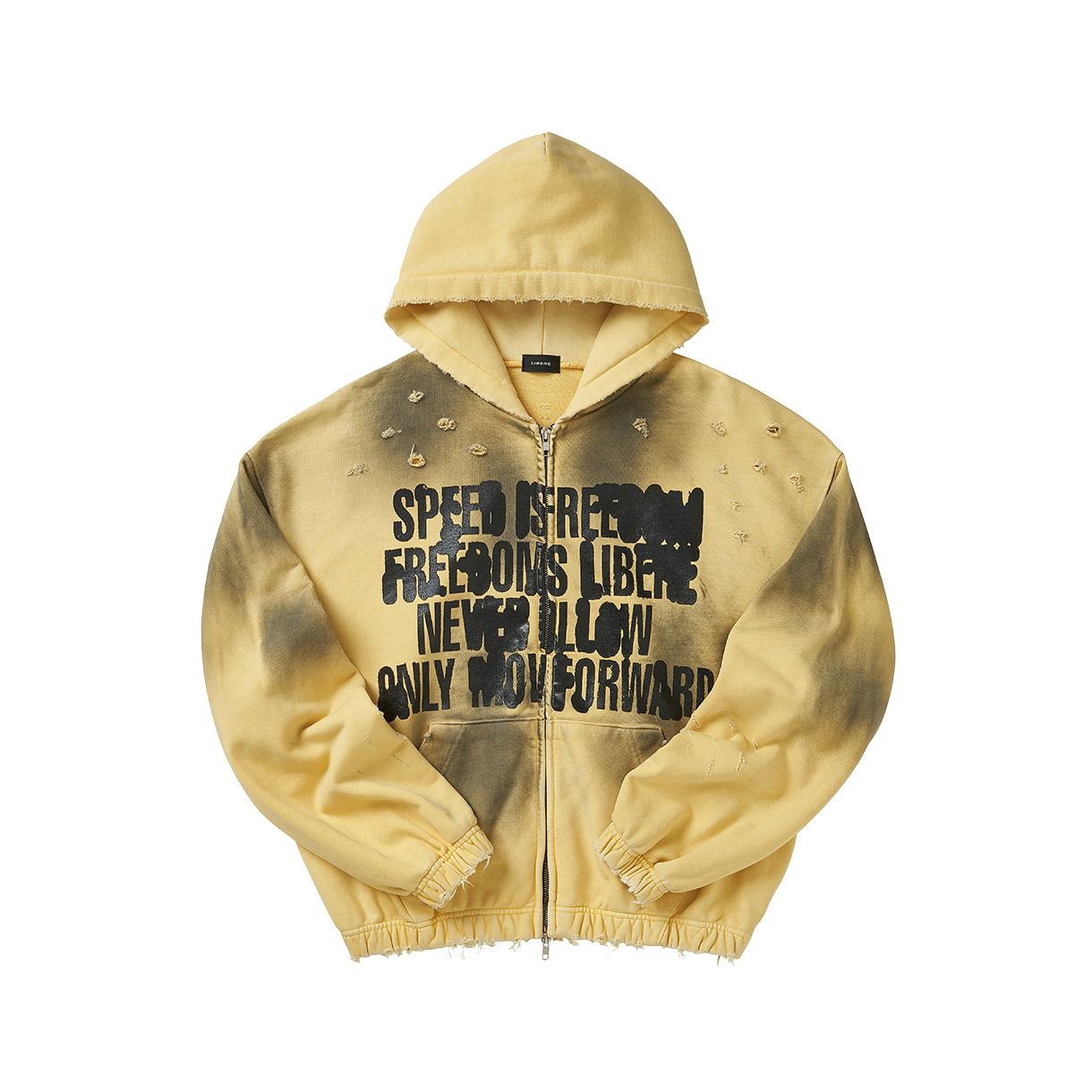 리베레 풀 스피드 집 후디 / 옐로우(LIBERE Full Speed Zip Hoodie / Yellow) - 1