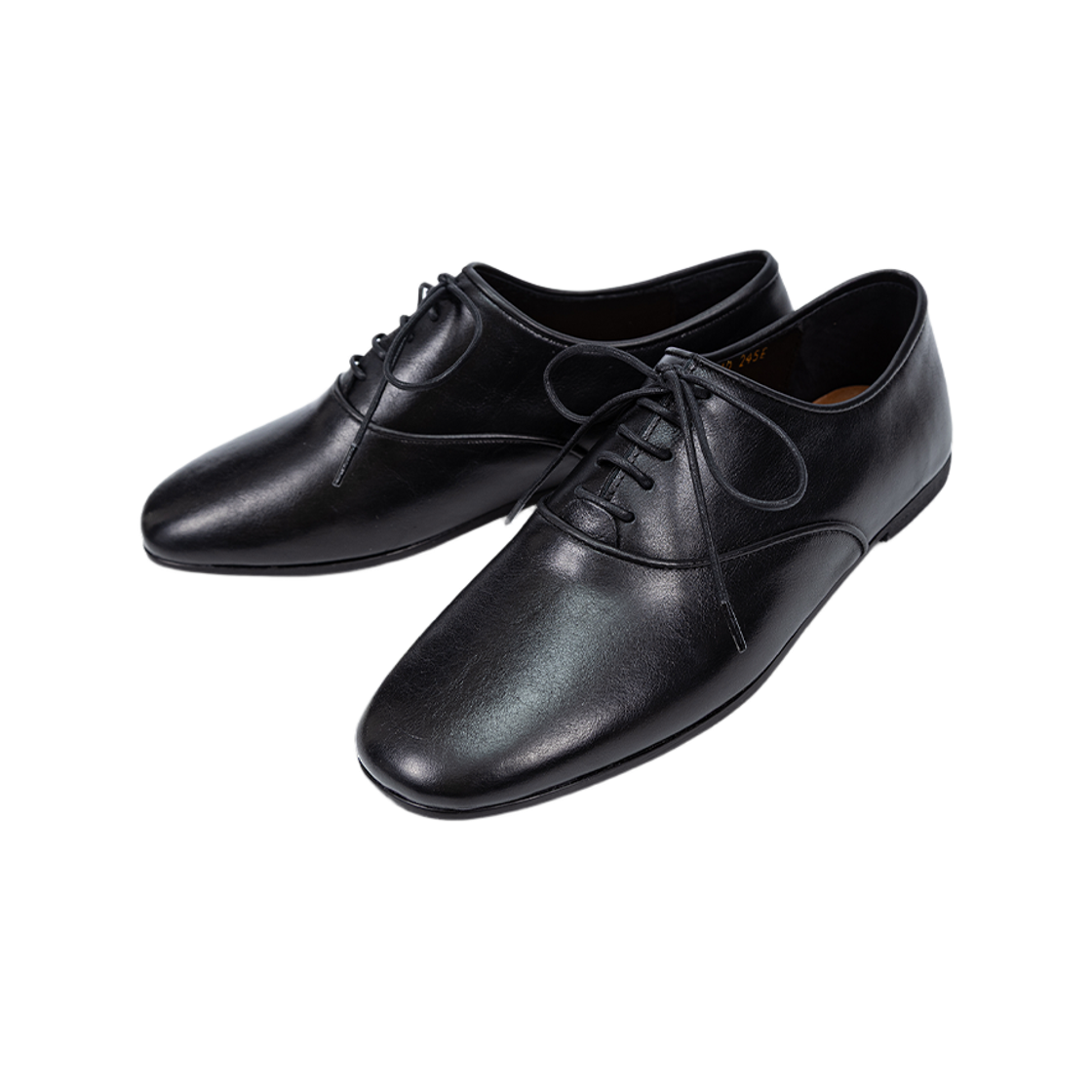아포아 플랫 레이스업 슈즈 블랙(APOA Flat Lace up Shoes Black) - 1