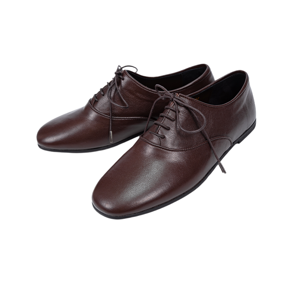 아포아 플랫 레이스업 슈즈 초코브라운(APOA Flat Lace up Shoes Choco Brown)