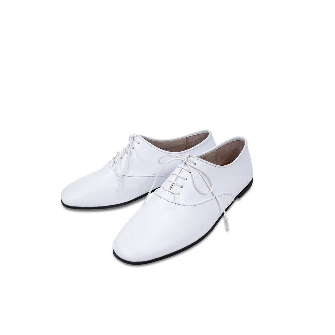 아포아 플랫 레이스업 슈즈 화이트(APOA Flat Lace up Shoes White) - 1