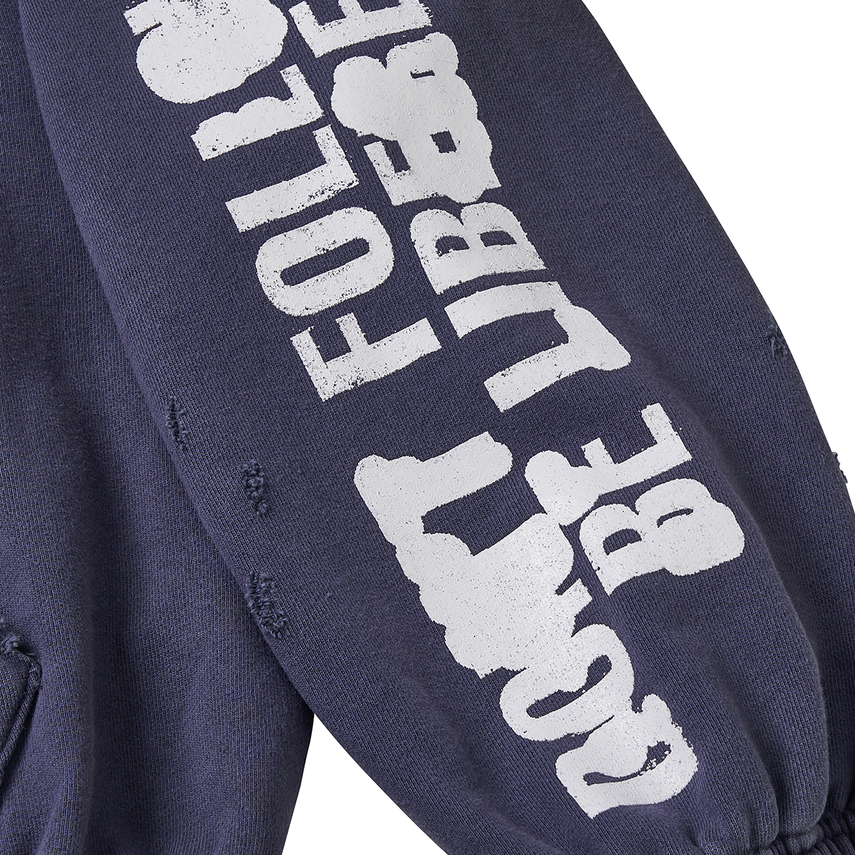 리베레 디스트레스드 집 후디 / 네이비(LIBERE 88 Distressed Zip Hoodie / Navy) - 3