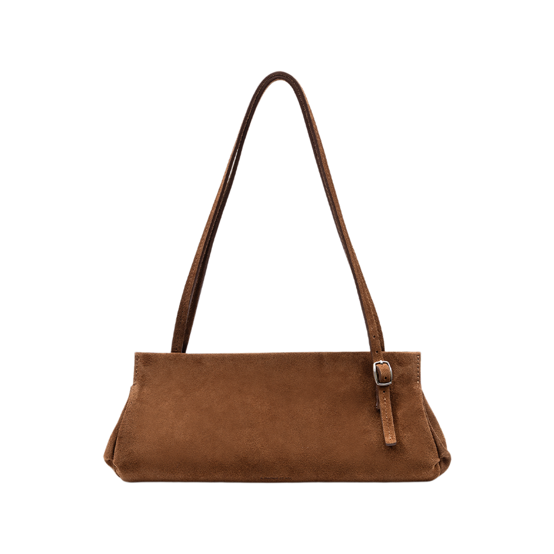 00056 APOA Melt Shoulder Bag Suede Brown