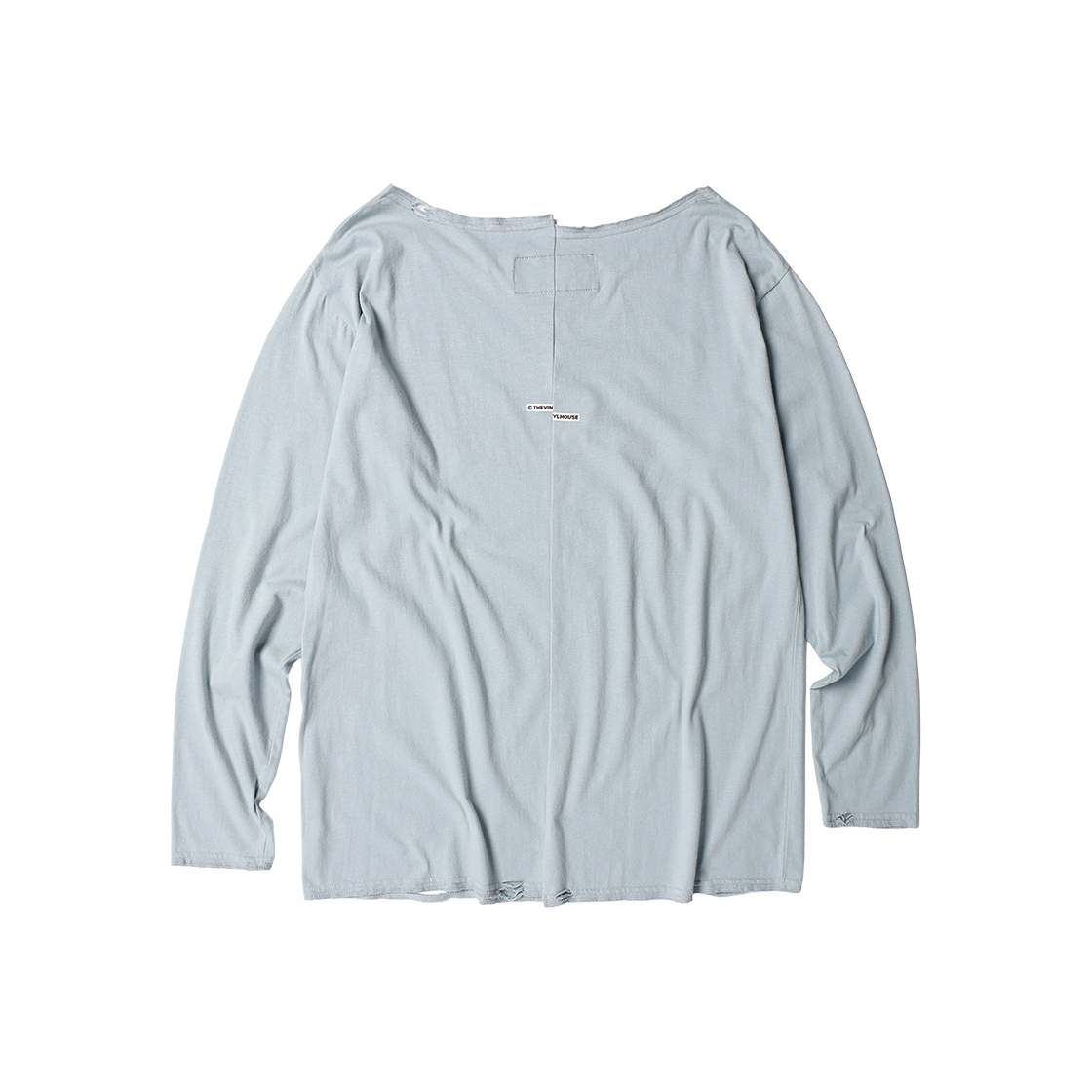 더바이닐하우스 로우 컷 오버 롱슬리브 티 (W) 블루(Thevinylhouse Raw Cut Over Ls Tee (W) Blue) - 2