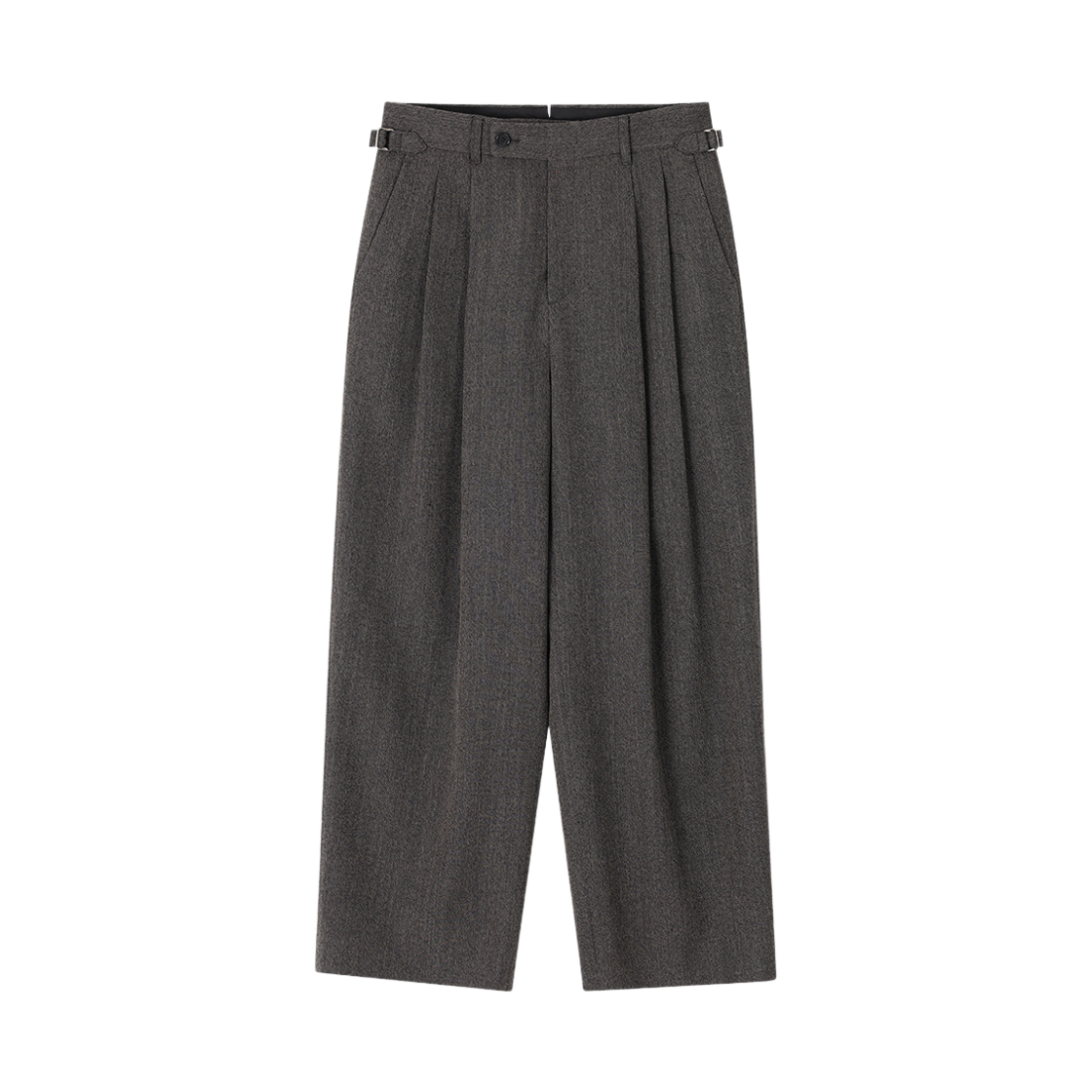SI5PT740BR SONGZIO COLLECTION Artisanal Two Tuck Wide Pants Brown(Check)