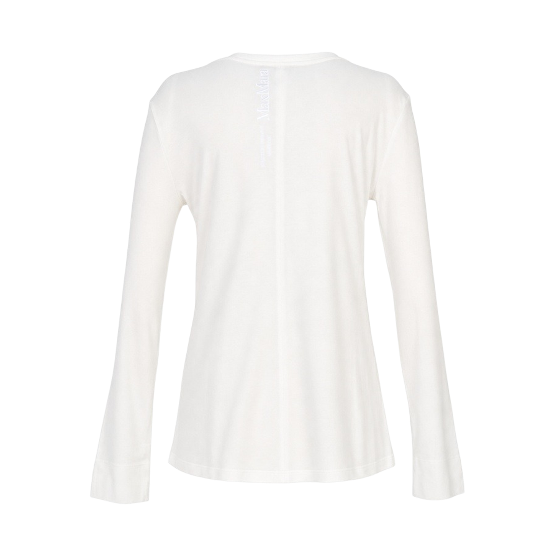 (W) S 막스마라 푸메토 코튼 롱슬리브 티셔츠 화이트((W) S Max Mara Fumetto Cotton Long Sleeve T-Shirt White) - 2