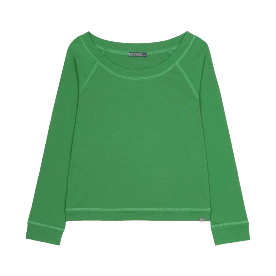 CY26FWTOLS301 COYSEIO 038 Raw Boat Neck Long Sleeve Green