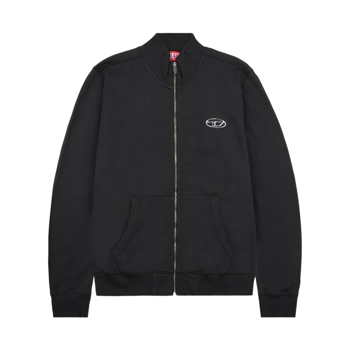 A21873 0BKBW 900 [20% 쿠폰] Diesel Sweatshirt with Mock Neck and Metallic Oval D Black