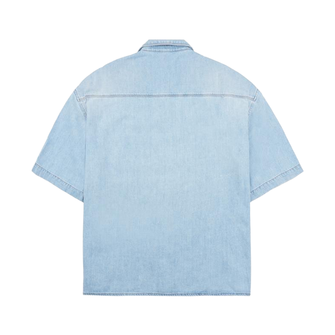 [20% 쿠폰] 로에베 데님 숏슬리브 셔츠 워시드 블루([20% 쿠폰] Loewe Short Sleeve Shirt in Denim Washed Blue) - 2