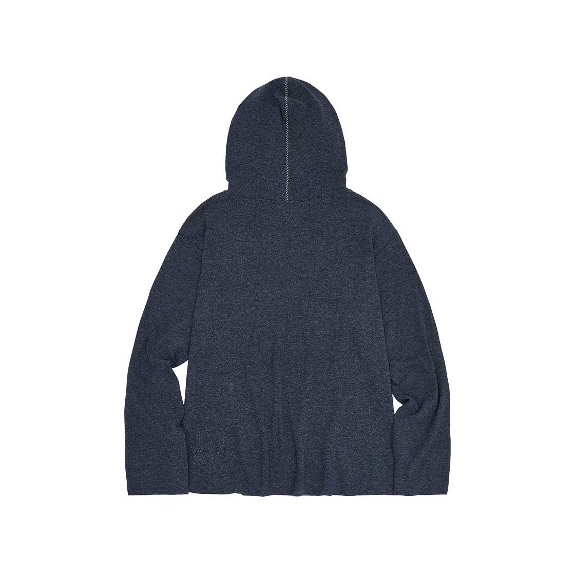 메아 브러쉬드 스티치 니트 후디 네이비(Mea Brushed Stitch Knit Hoodie Navy) - 2