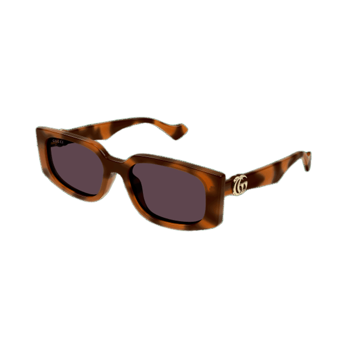 GG1534S-006 Gucci GG Logo Rectangle Sunglasses Brown