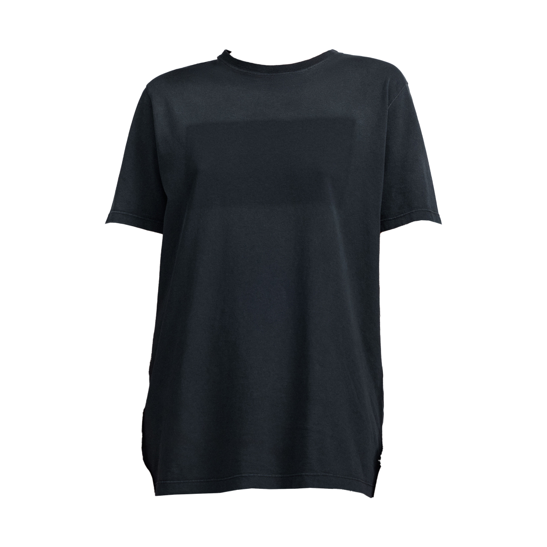 S29GC0320S24575980 (W) Maison Margiela Tonal Patch Cotton Jersey T-Shirt Black