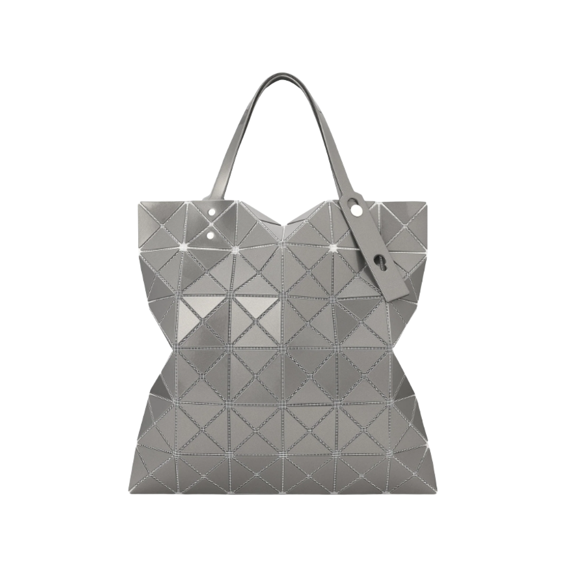 BB66-AG623-09 Bao Bao Issey Miyake Lucent Metallic Tote Bag Stone Grey