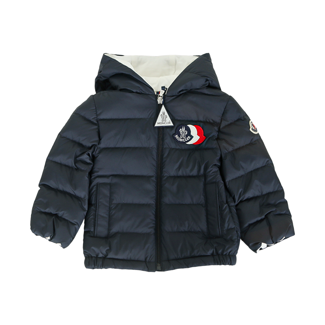 L19511A00006 597X2 77G [20% 쿠폰] (Kids) Moncler Hakan Hooded Down Jacket Navy Blue - 26SS