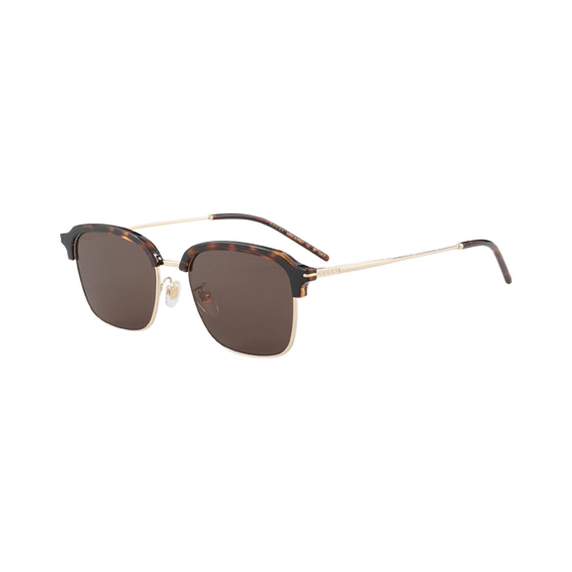 GG1733SK-002 Gucci Square Metal Frame Sunglasses Brown