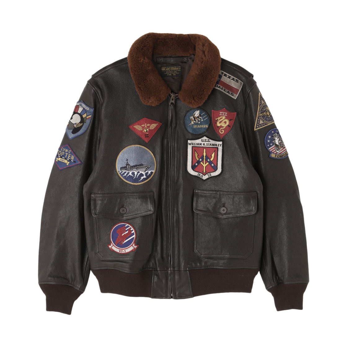 7836950010-ABR [예약배송] Avirex G-1 Goat Topgun Brown
