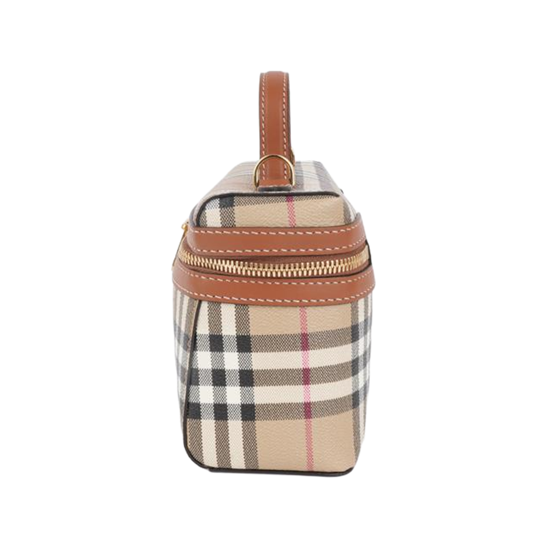 [20% 쿠폰] 버버리 체크 베니티 백 아카이브 베이지 브라이어 브라운([20% 쿠폰] Burberry Check Vanity Bag Archive Beige Briar Brown) - 3