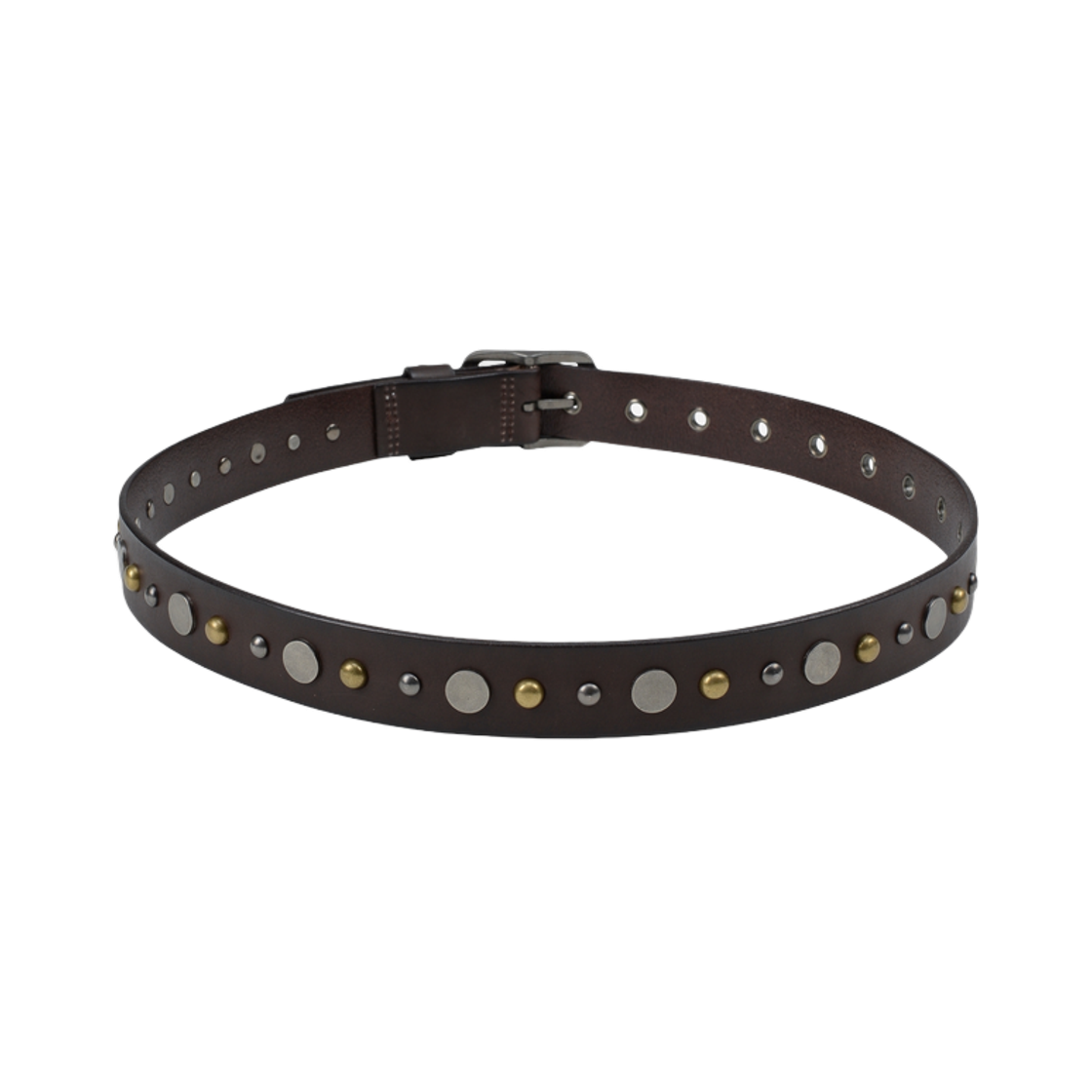 베이컨트 아카이브 데오 스터드 믹스 벨트 브라운(Vacant Archive Deo Stud Mixed Belt Brown) - 2