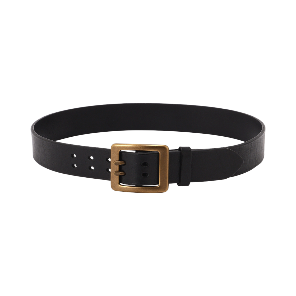7836971003-ABL [예약배송] Avirex Cow Leather Belt Double Pin Black
