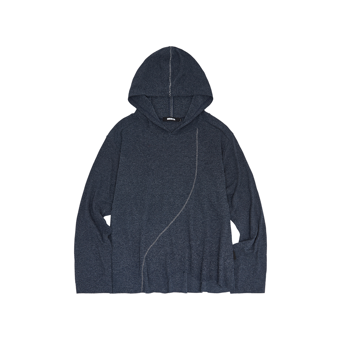 MEA03B6T14-NV Mea Brushed Stitch Knit Hoodie Navy