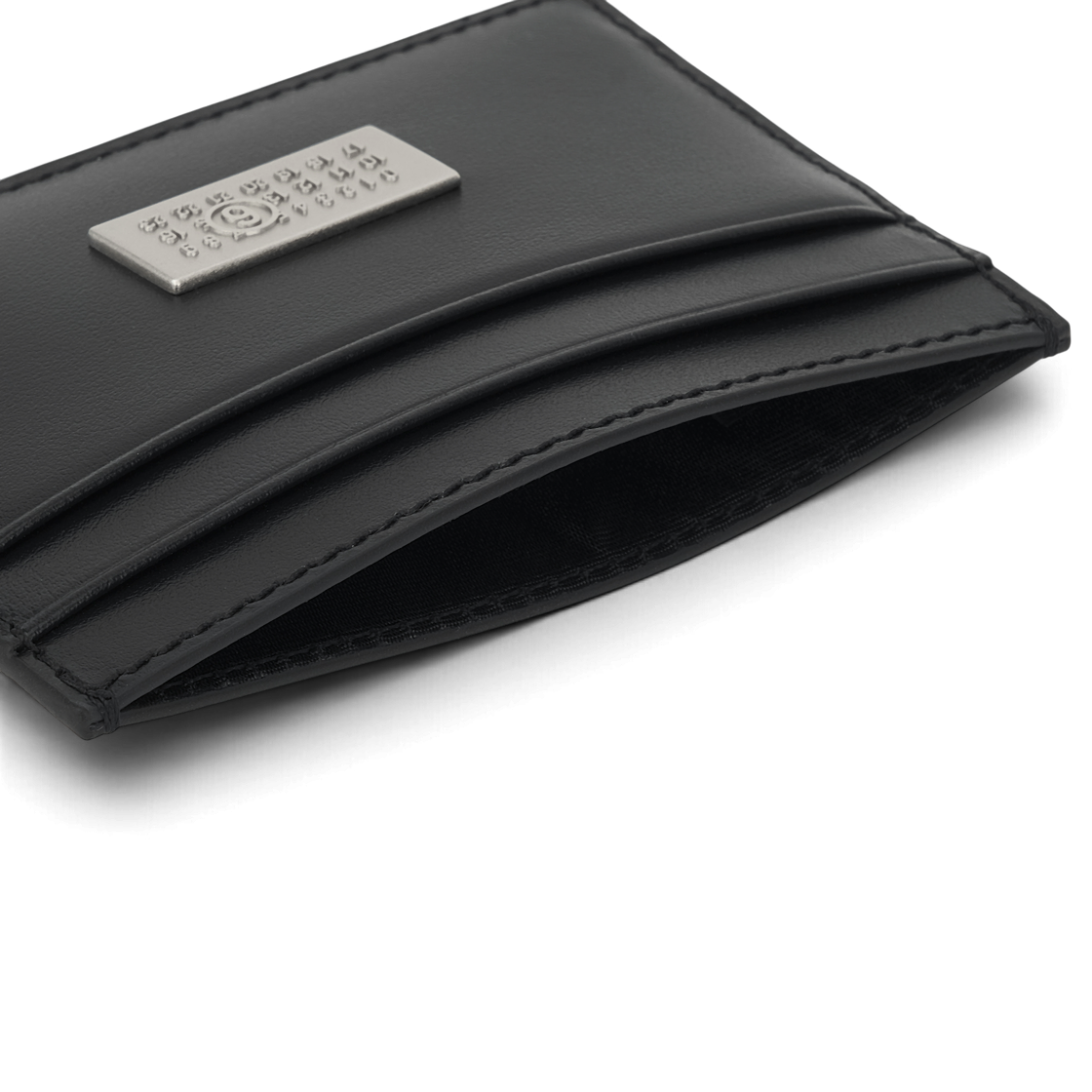 MM6 메종 마르지엘라 레더 카드 홀더 블랙(MM6 Maison Margiela Leather Card Holder Black) - 4