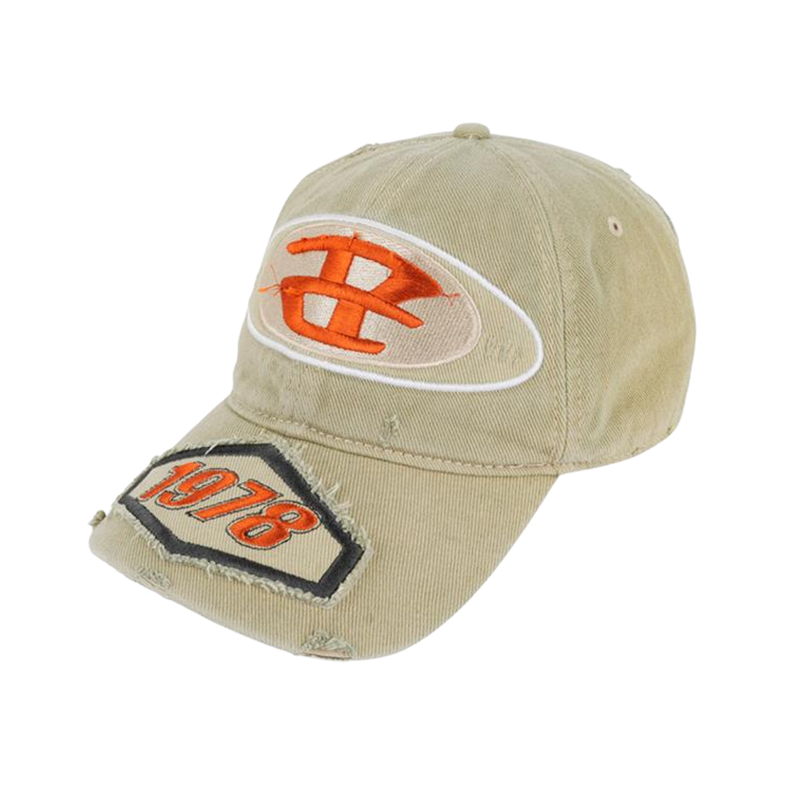 A15103 0QKAA 1AE [20% 쿠폰] Diesel C-Braff Baseball Cap with Embroidery Patch Light Brown