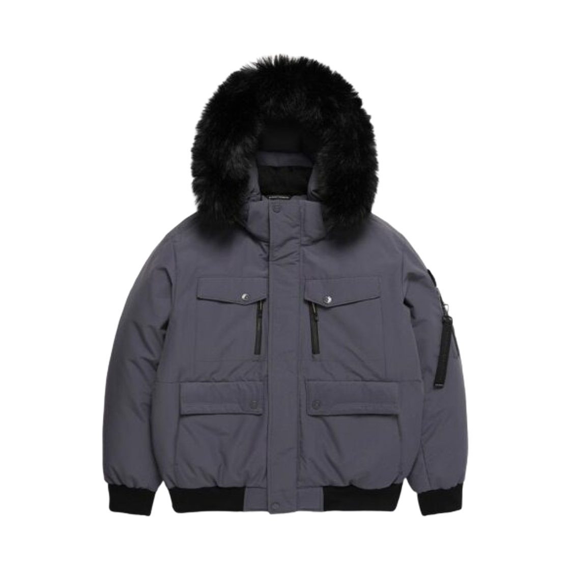 내셔널 지오그래픽 타루가 퍼 트리밍 후디 다운 점퍼 다크 그레이(National Geographic Taruga Fur Trim Hood Down Jumper Dark Grey) - 1