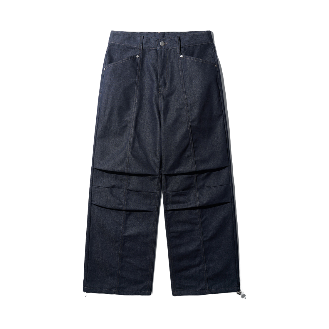 SOLP2557_indigo_29 JEMUT Middle Wide Parasuit Denim Pants Indigo SOLP2557
