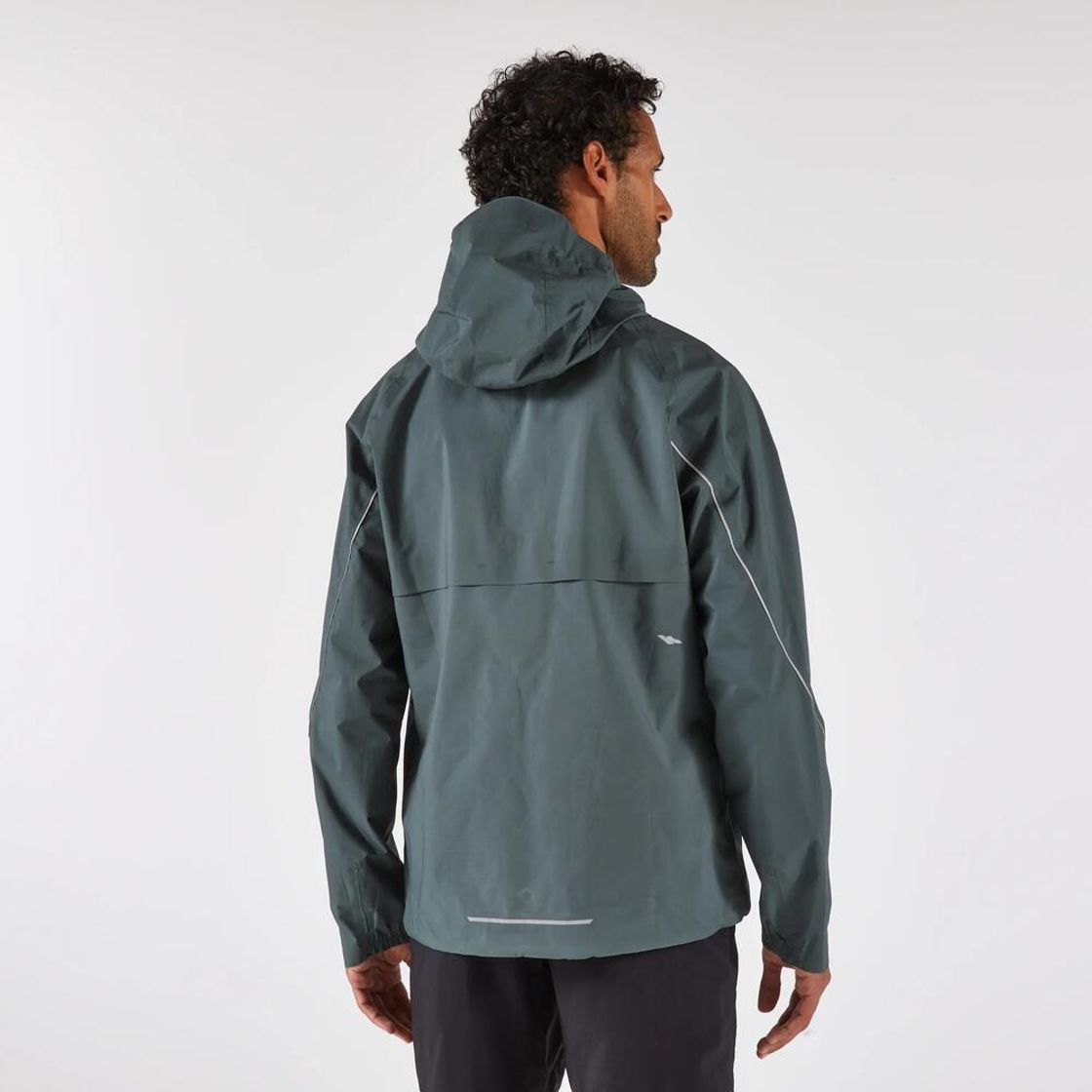 데카트론 남성 트레일러닝 방수 자켓 런 500 스모크 그린(Decathlon Men's Trail Running Waterproof Jacket Run 500 Smoke Green) - 4
