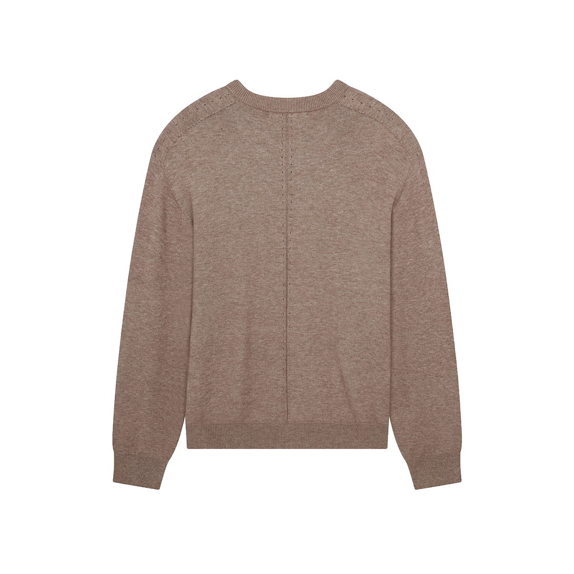 ZI6KT685BE ZIOSONGZIO Timeless Wholegarment Collarless Cardigan Beige