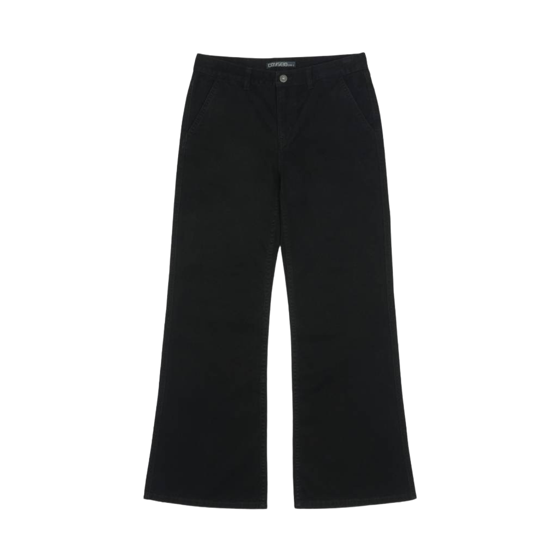 코이세이오 038 코튼 부트컷 팬츠 블랙(COYSEIO 038 Cotton Bootcut Pants Black)