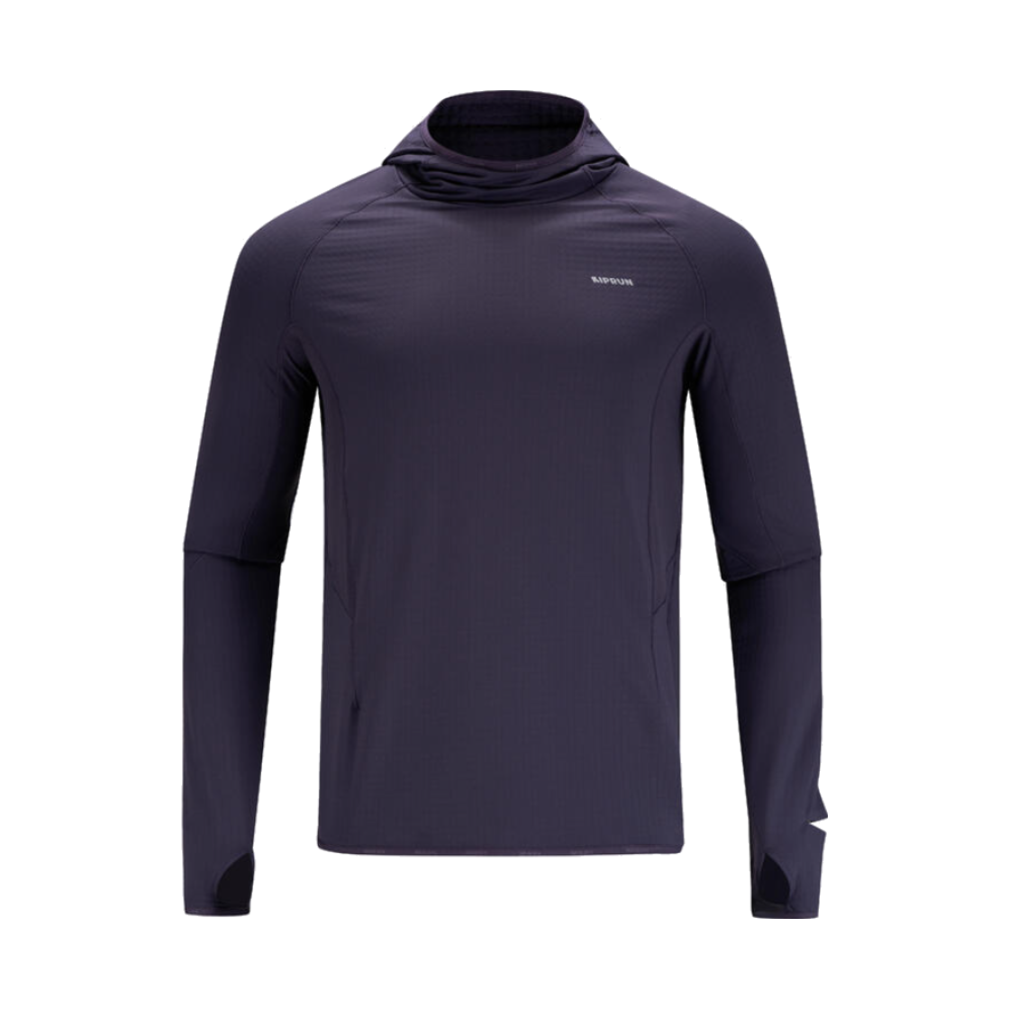 데카트론 남성 러닝 후디 런 웜 500 다크 오버진(Decathlon Men's Running Hoodie Run Warm 500 Dark Aubergine) - 1