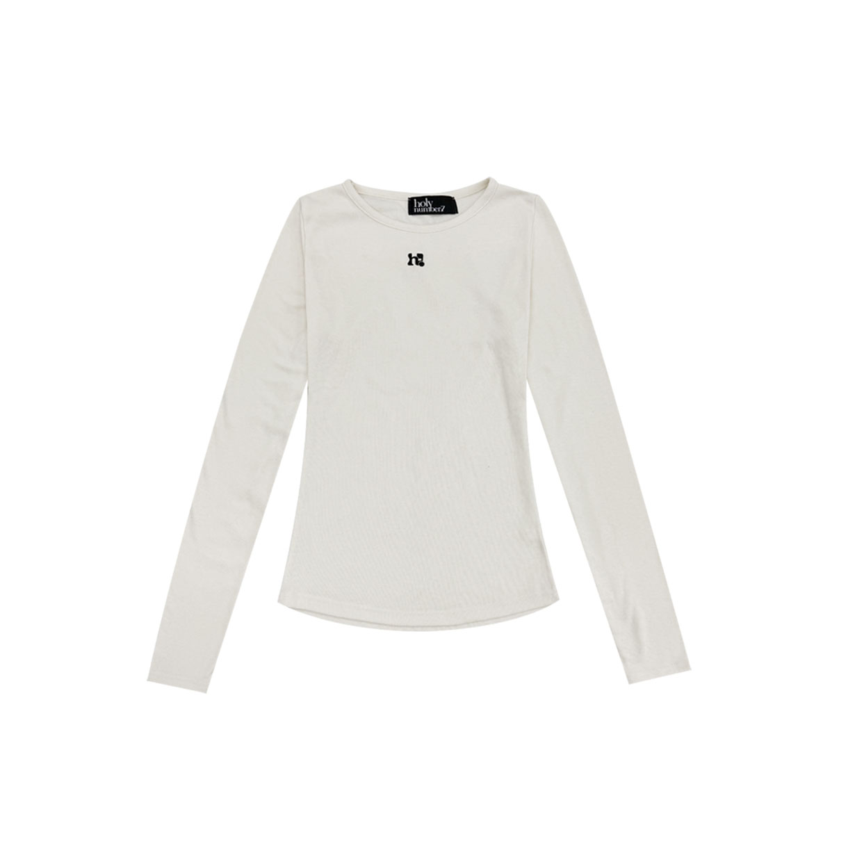 7TS2FA08WBW000 Holy Number 7 Holy Black Symbol Long Sleeve _ Ivory