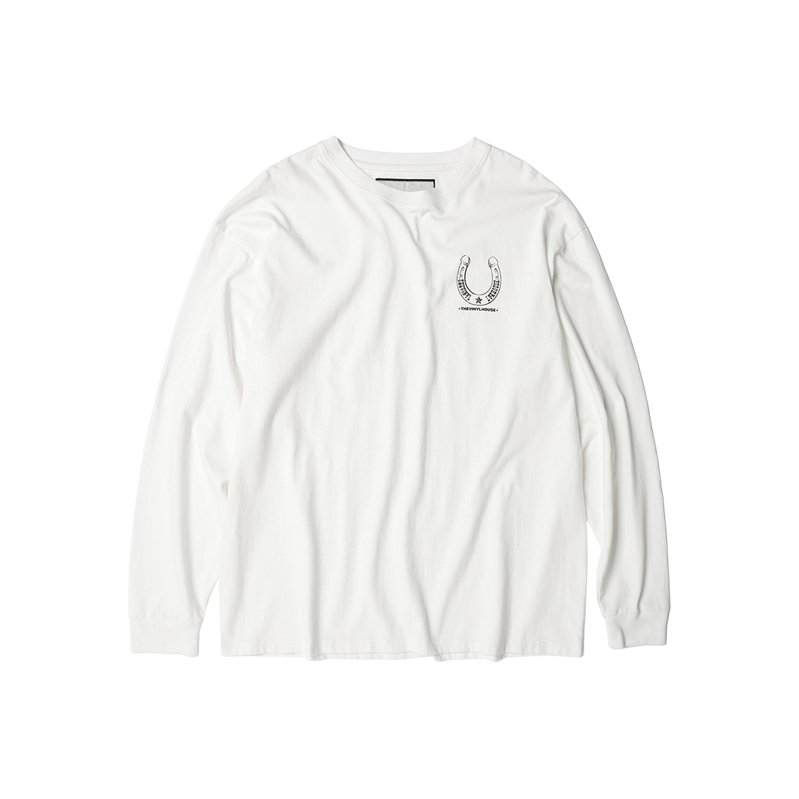VH2GSUT550AWH Thevinylhouse Lucky House Ls Tee White