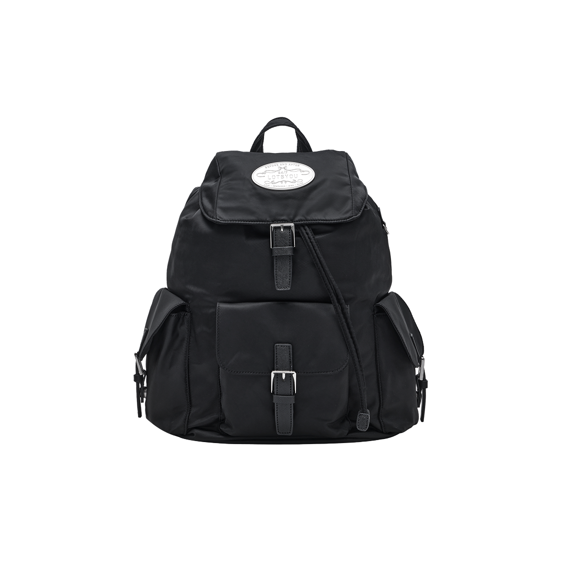 LOTS5BAW007OBK LOTS YOU Nostalgia Big Backpack Black