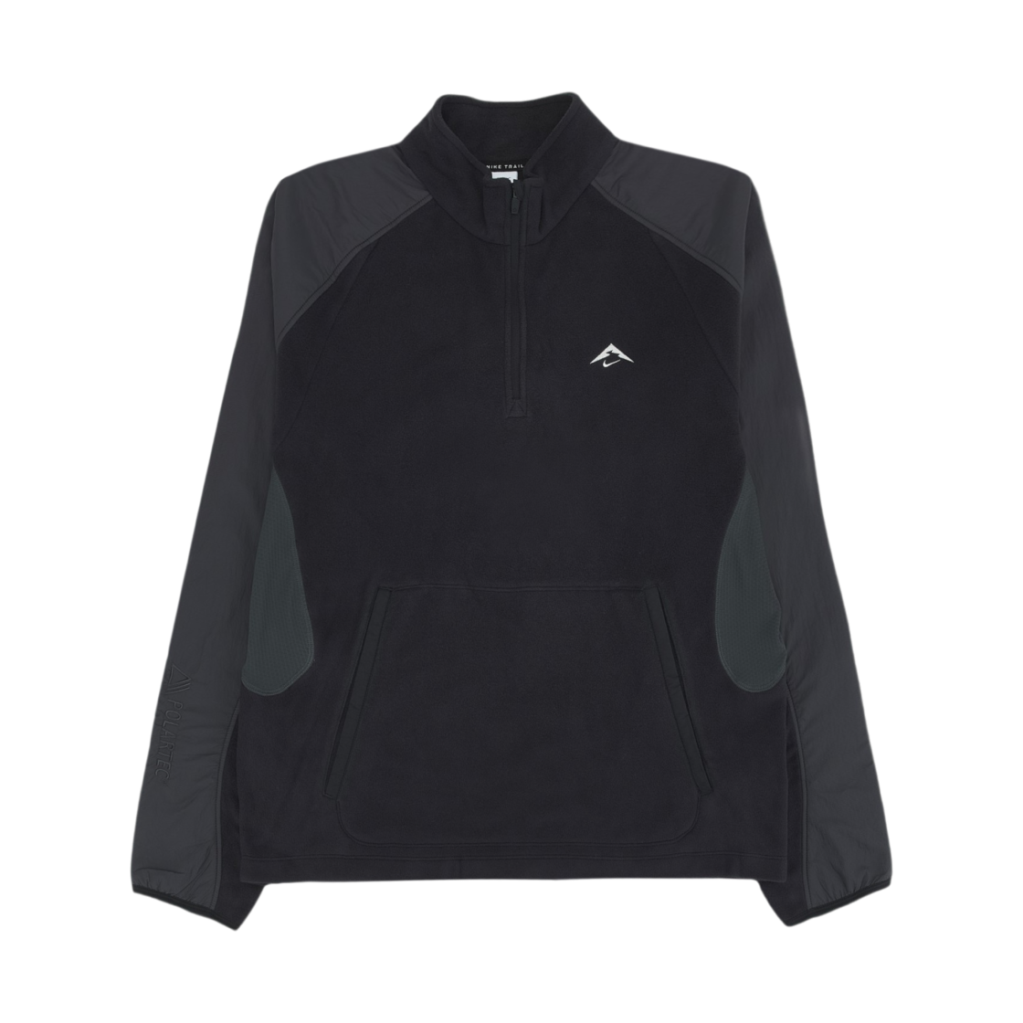 FV9964-010 Nike Trail Polartec Quarter Zip Fleece Running Top Black Anthracite