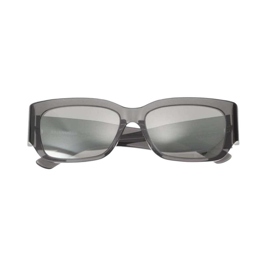 BB0331SK003 Balenciaga Rectangular Square Sunglasses Grey