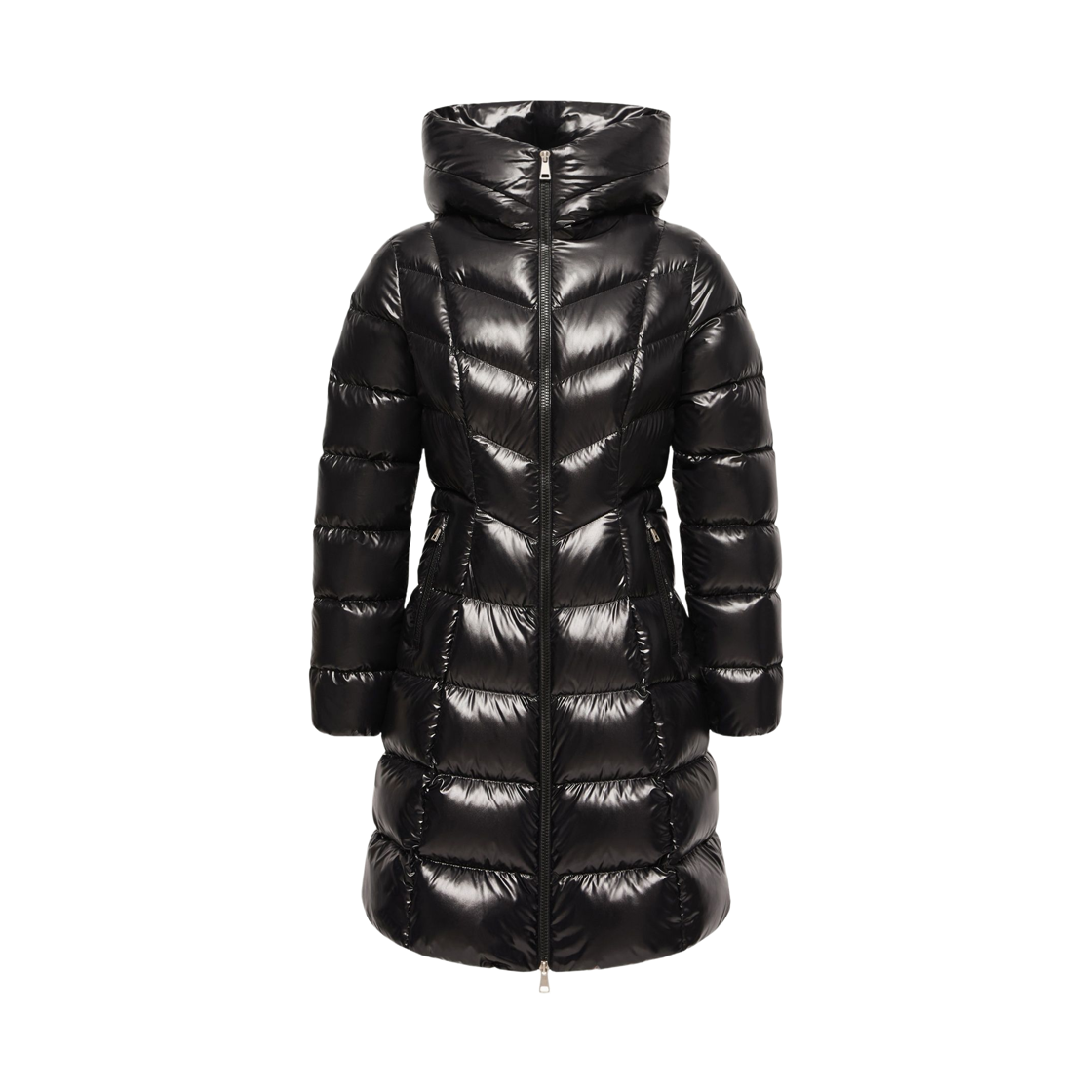 L2-093-1C00018-597Z8-999 (W) Moncler Marusse Hooded Mid Length Down Jacket Black - 26FW