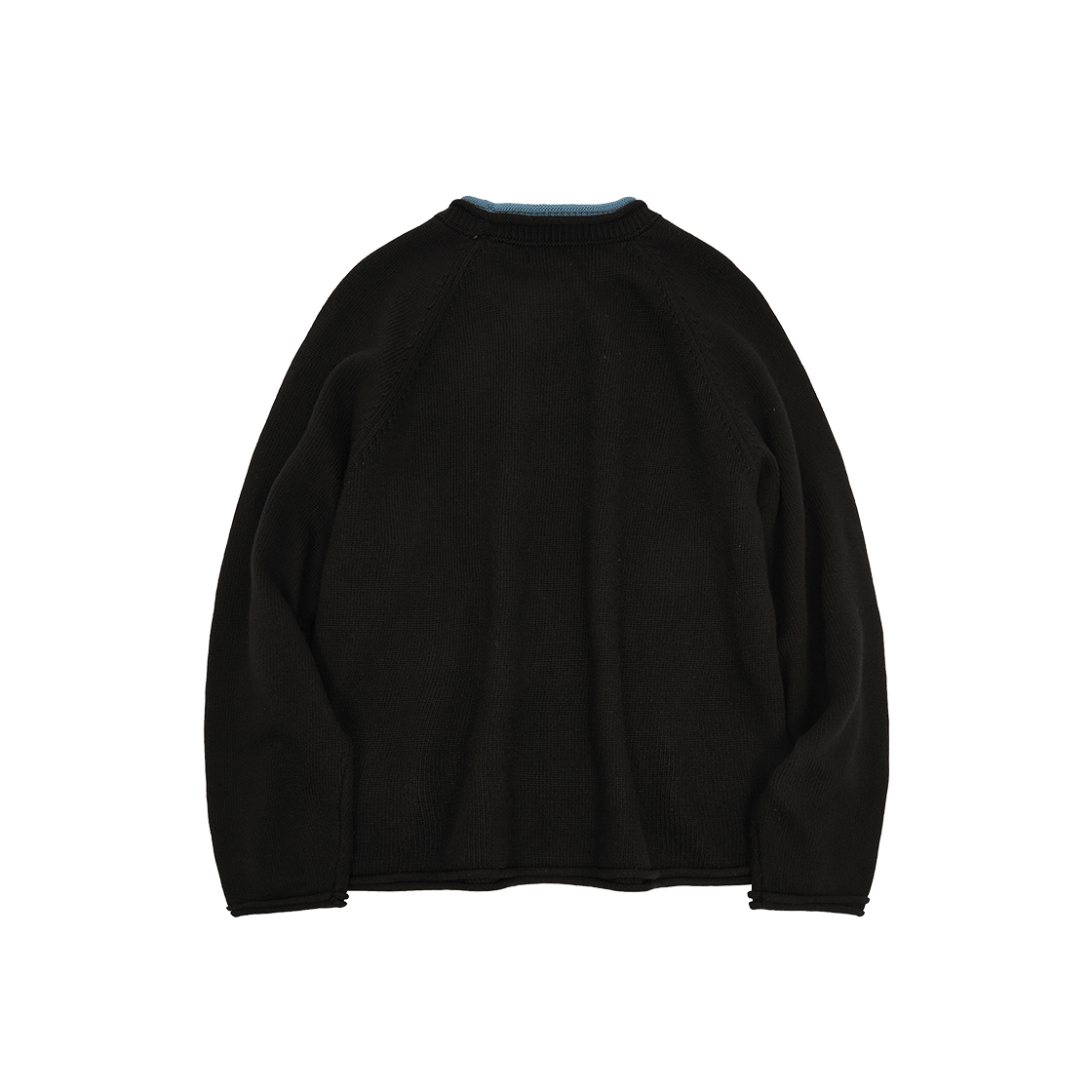 메아 넥 레이어드 울 니트 블랙(Mea Neck Layered Wool Knit Black) - 2
