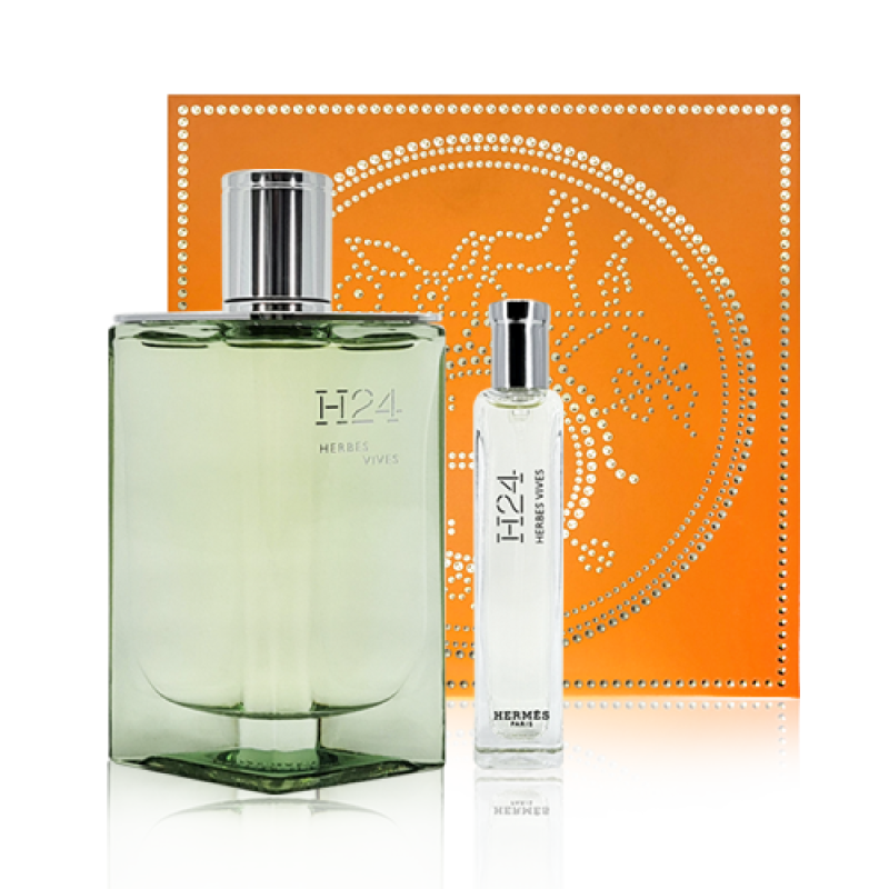 3346130438366 Hermès H24 Herbes Vives Eau de Parfum 2-Piece Set