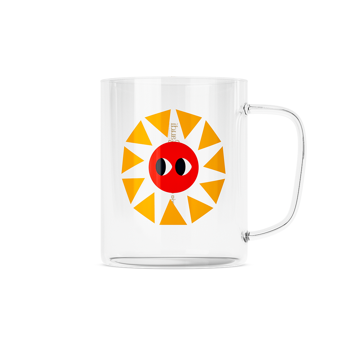 YS110171 Yiayia and Friends Gaudi Edition Glass Mug – Sun