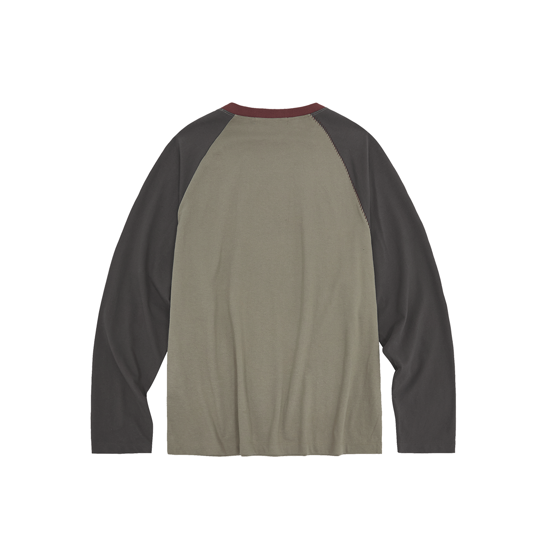 메아 3 컬러 래글런 스티치 롱 슬리브 차콜(Mea 3 Color Raglan Stitch L/S Charcoal) - 2