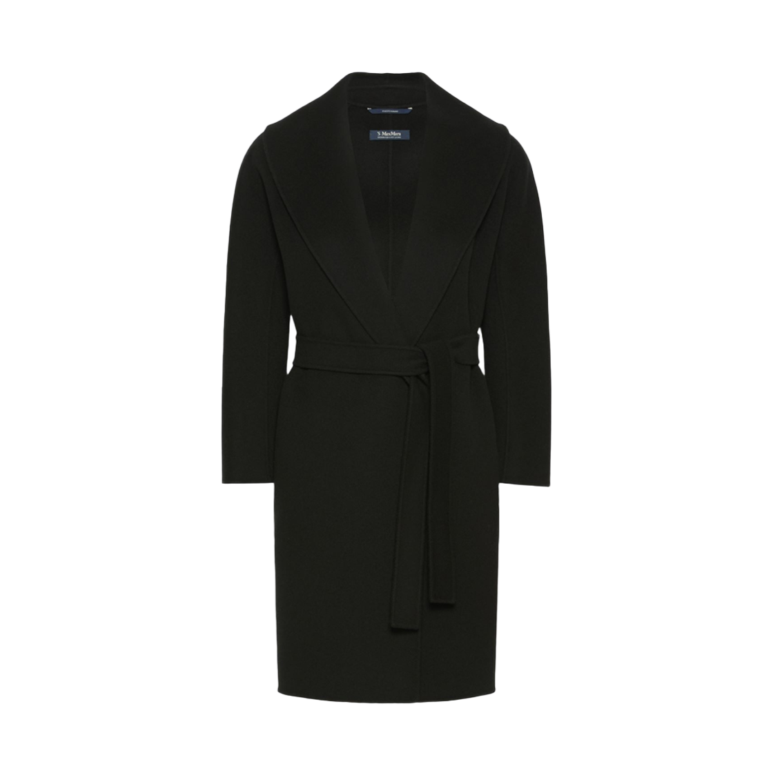 MESSI 013 [20% 쿠폰] (W) S Max Mara Messi Wool Robe Coat Black
