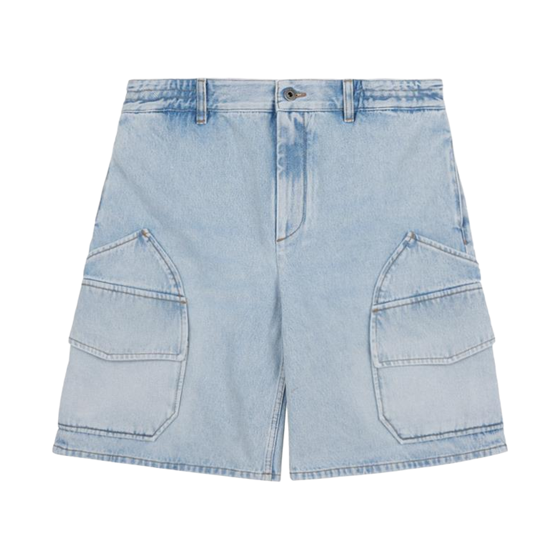 H616Y1GX13 8438 [20% 쿠폰] Loewe Cargo Shorts in Denim Washed Blue
