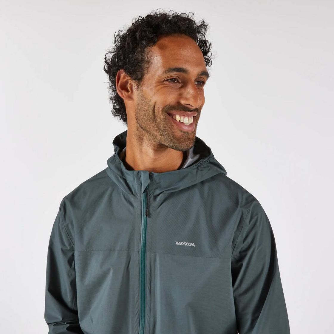 데카트론 남성 트레일러닝 방수 자켓 런 500 스모크 그린(Decathlon Men's Trail Running Waterproof Jacket Run 500 Smoke Green) - 5