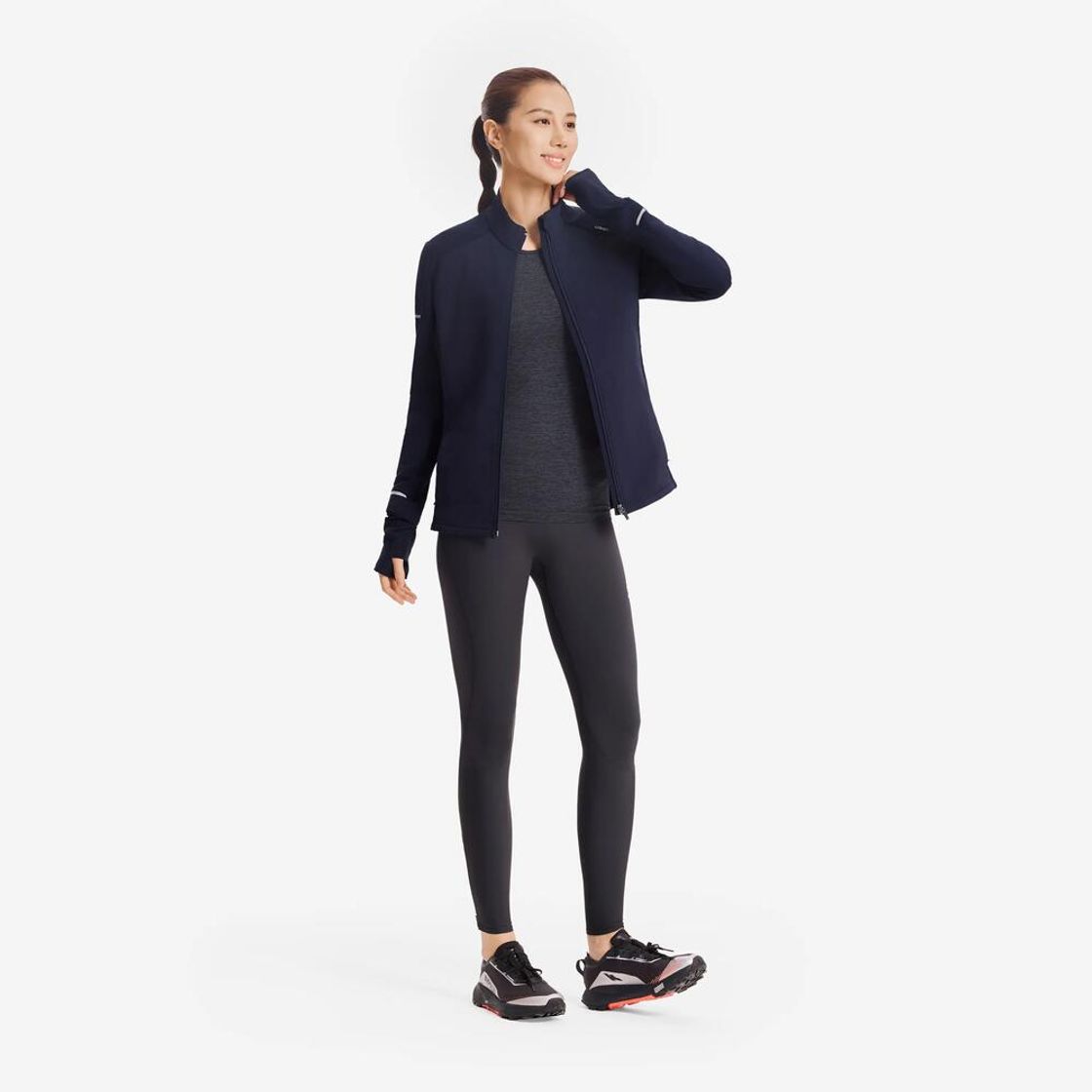 데카트론 여성 러닝 방한 자켓 웜 500 코스모스 블루(Decathlon Women's Running Thermal Jacket Warm 500 Cosmos Blue) - 4