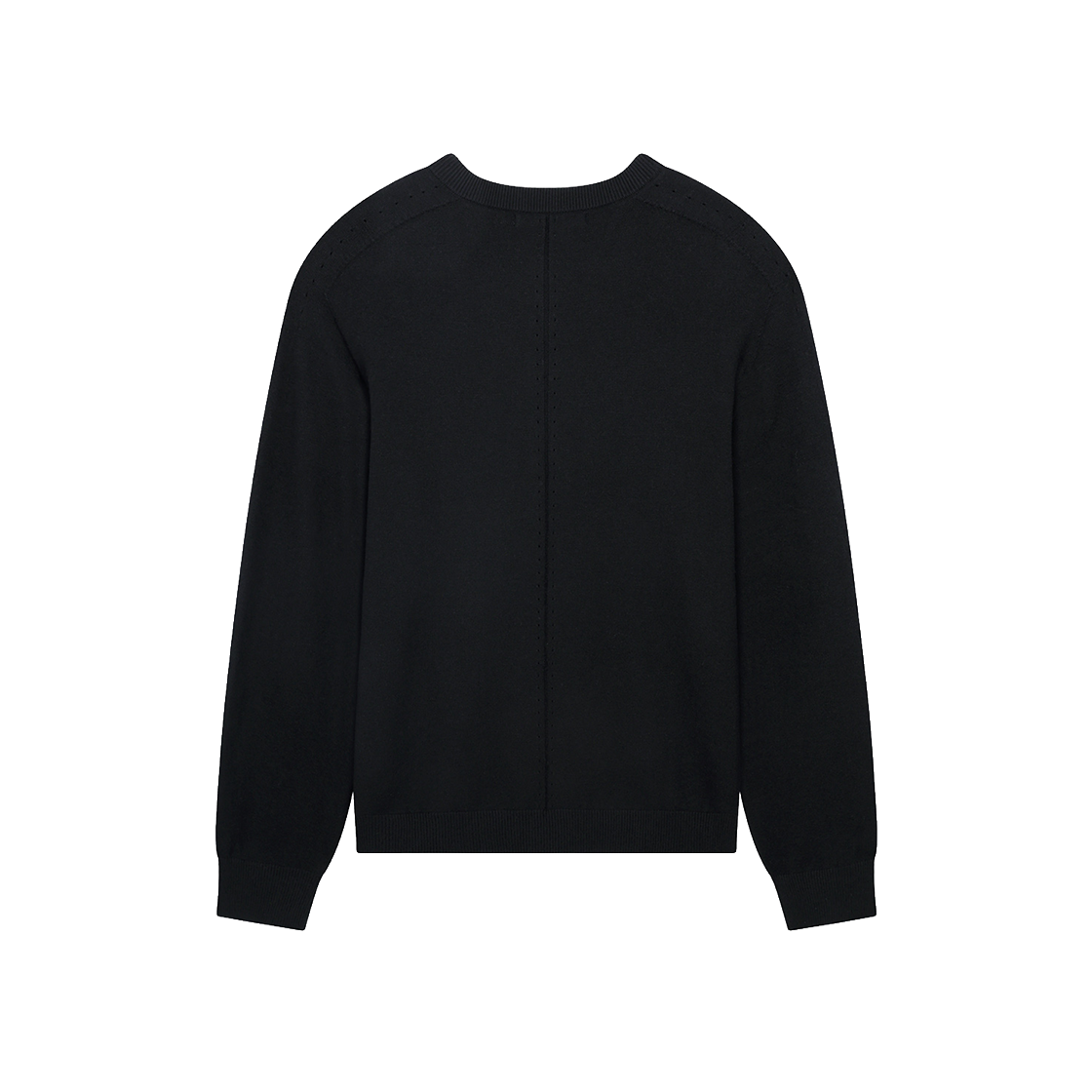 지오송지오 타임리스 홀가먼트 헨리넥 니트 블랙 ZI6KT691BK(ZIOSONGZIO Timeless Wholegarment Henley Neck Knit Black) - 2