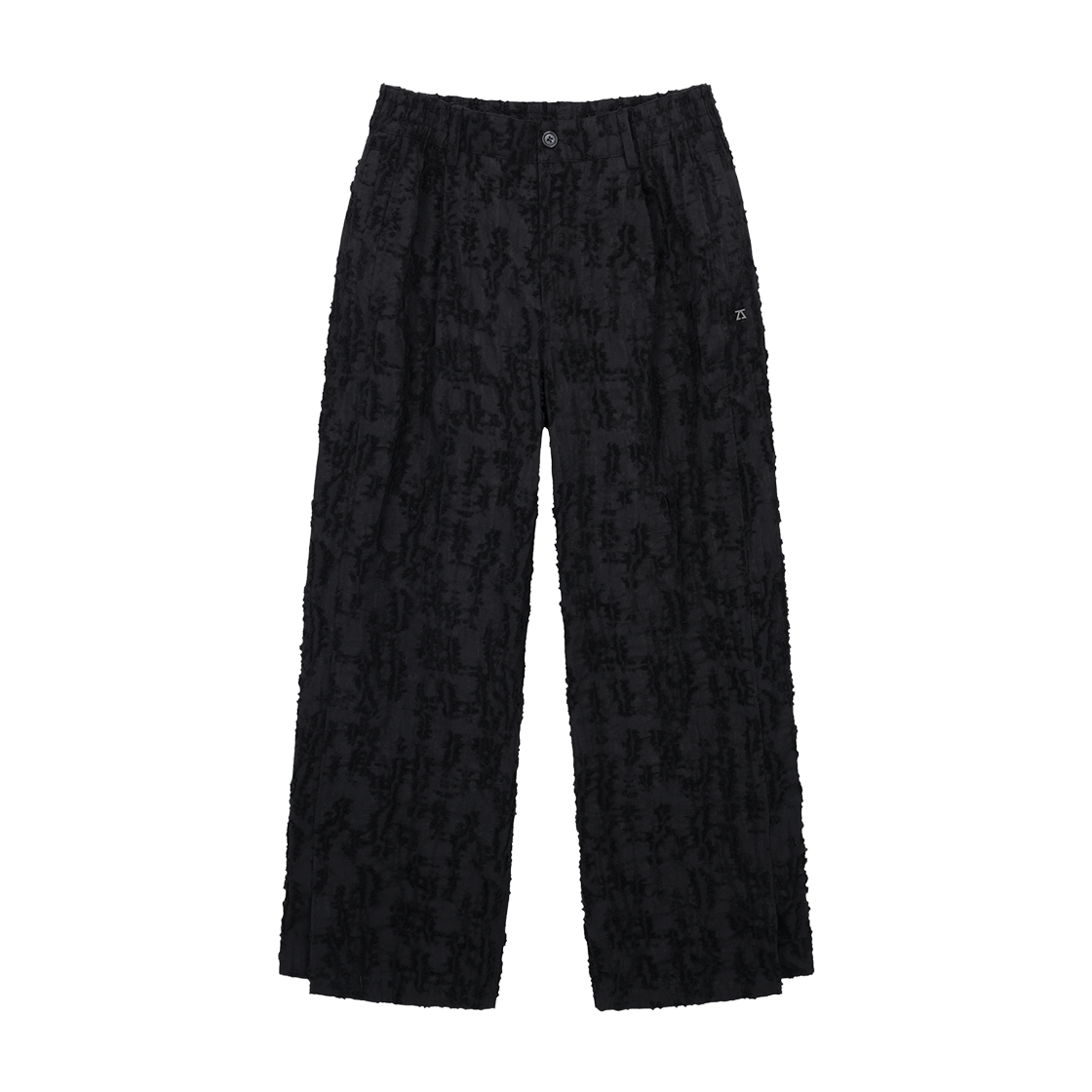 ZI5PT521BK ZIOSONGZIO Jacquard Semi Wide Pants Black