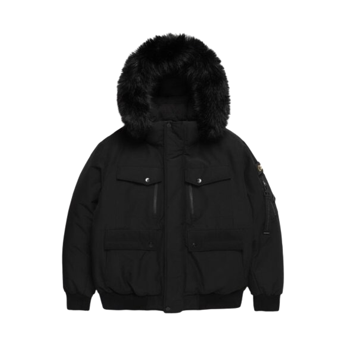 내셔널 지오그래픽 타루가 퍼 트리밍 후디 다운 점퍼 카본 블랙(National Geographic Taruga Fur Trim Hood Down Jumper Carbon Black)